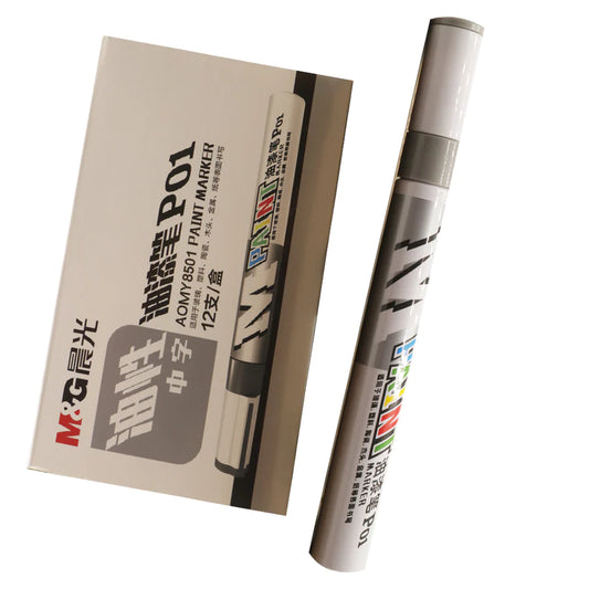 M&G paint Marker - White/Silver/Black/Golden - Each Marker