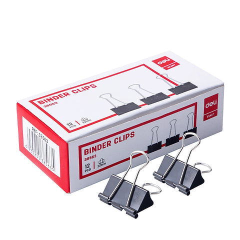 Deli Binder Clips 12 pcs - Classic