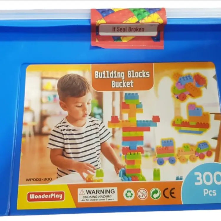 Building blocks - Bucket of 300 pcs