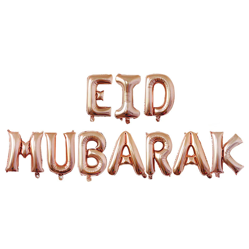 Eid Mubarak - Foil Balloon Set - 10 Balloon Set