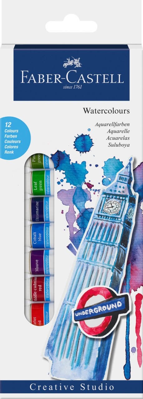 Faber Castell water color tubes - 12 p - Creative Studio