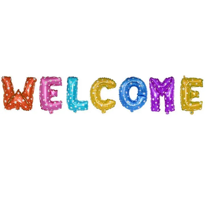 Welcome - Foil Baloon Set - Multi colors