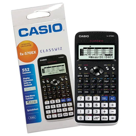 Casio Fx 570Ex Scientific Calculator, CLASSWIZ, 552 Functions