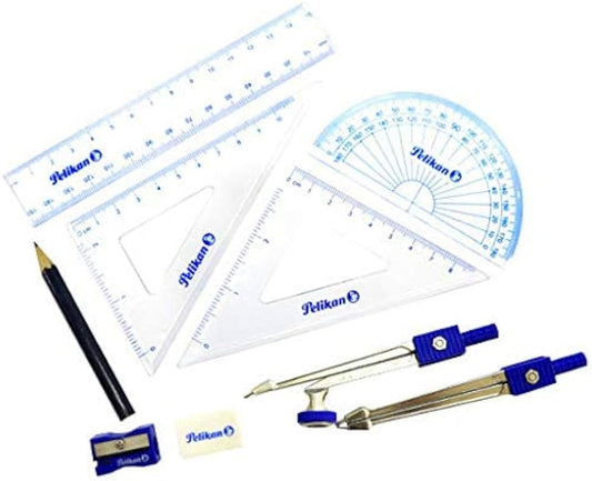 Pelikan Geometric Set, Metal Case, 9pcs Set