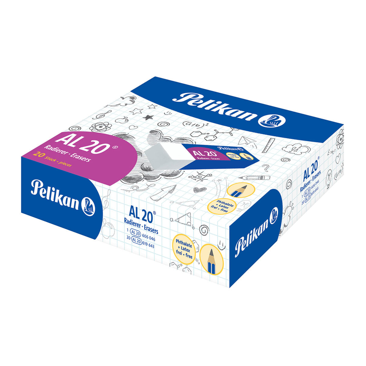Pelikan Pencil Eraser AL20, Latex & Phtalate Free