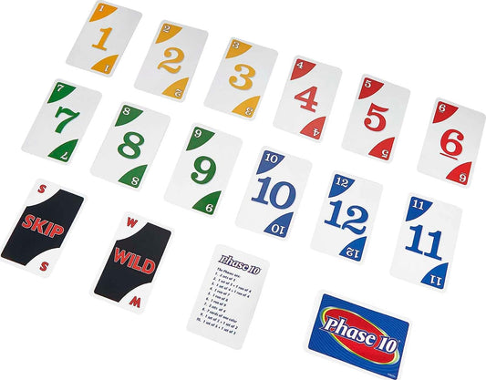 Phase 10 Card Game with 108 Cards Gift for Boys and Girls Age 7 Years & Older