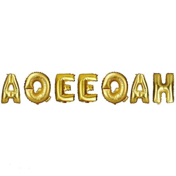 Aqiqa - Foil Baloon set - Gold Color