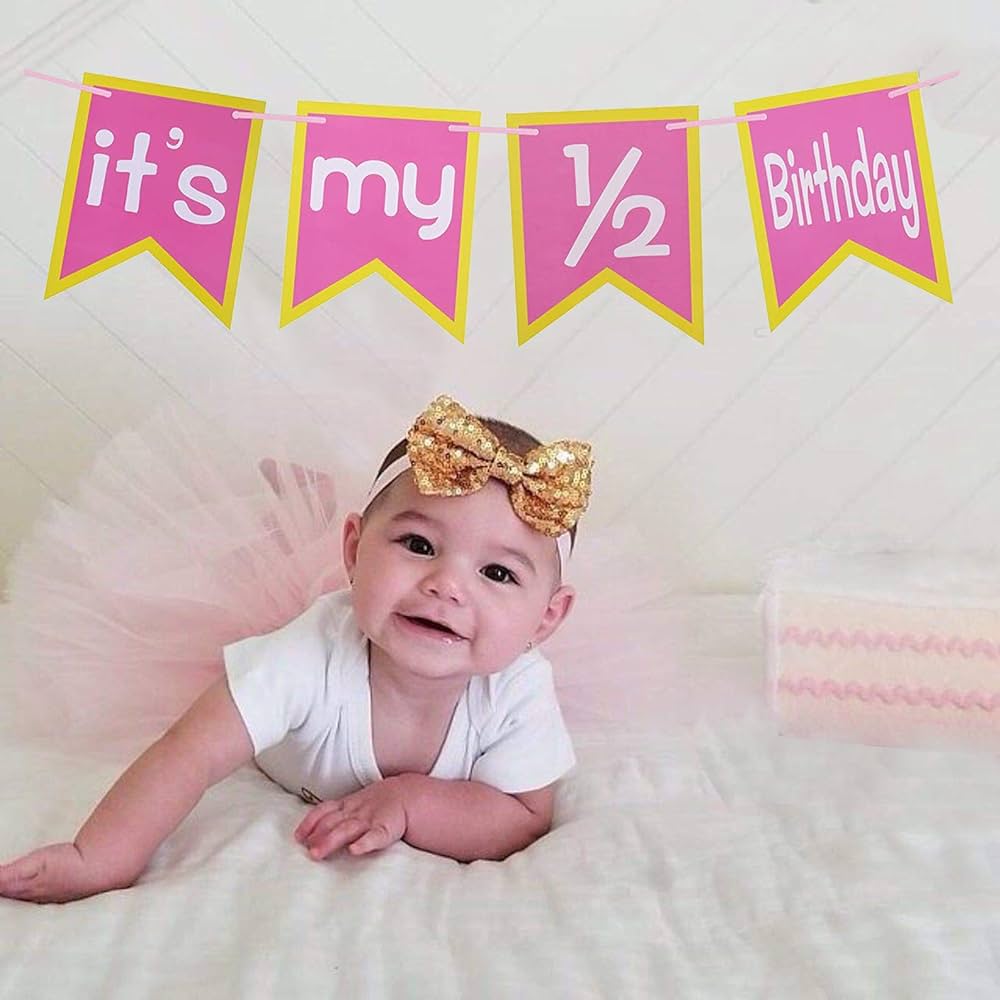 Banner set - Its My Half Birthday