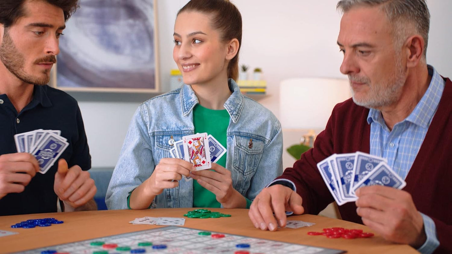SEQUENCE- Original SEQUENCE Game with Folding Board, Cards and Chips, Ages 7+