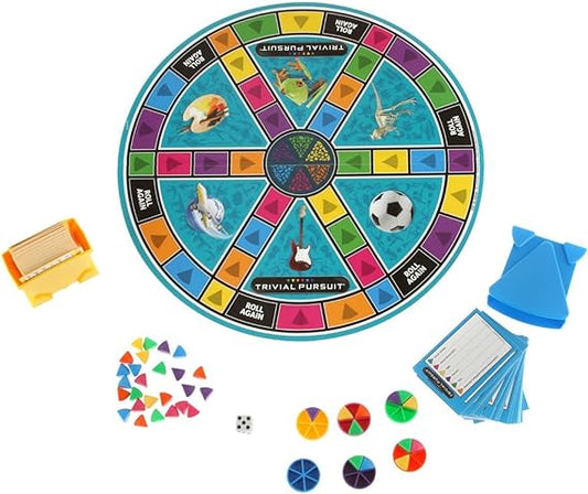 Trivial Pursuit: Family Edition Board Game, Trivia Games for Adults and Kids, 2+ Players, Easter Basket Stuffers or Gifts, Ages 8+