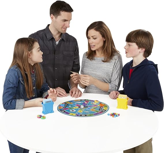 Trivial Pursuit: Family Edition Board Game, Trivia Games for Adults and Kids, 2+ Players, Easter Basket Stuffers or Gifts, Ages 8+
