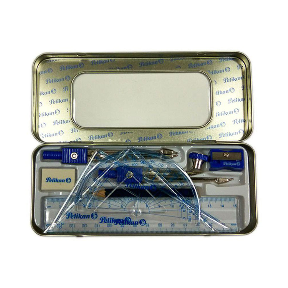 Pelikan Geometric Set, Metal Case, 9pcs Set