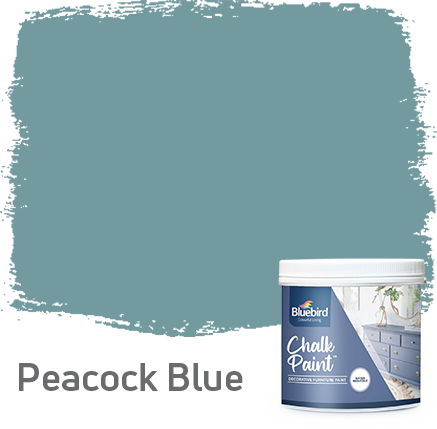 Bluebird Chalk Paint 500ml - Decorative Furniture Paints, Water- Based