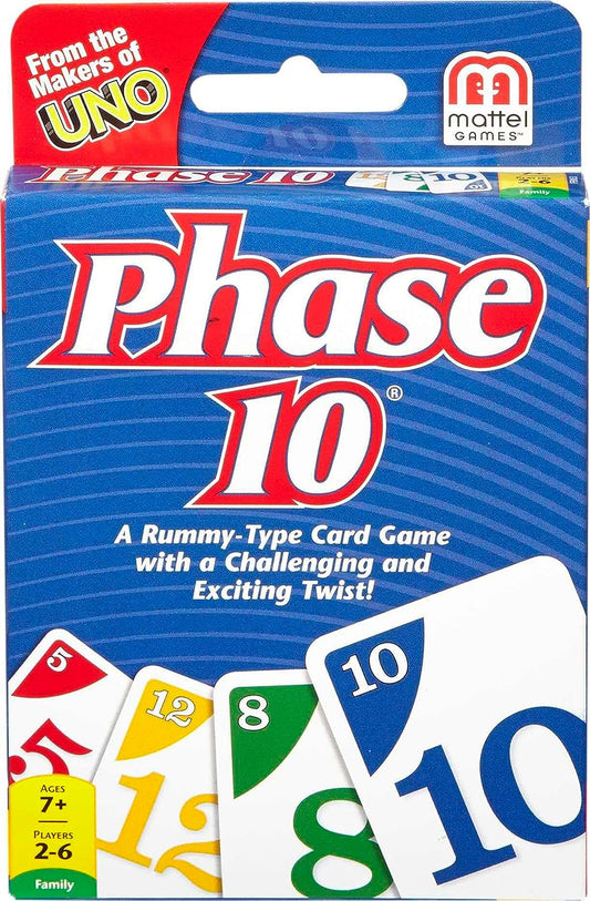 Phase 10 Card Game with 108 Cards Gift for Boys and Girls Age 7 Years & Older
