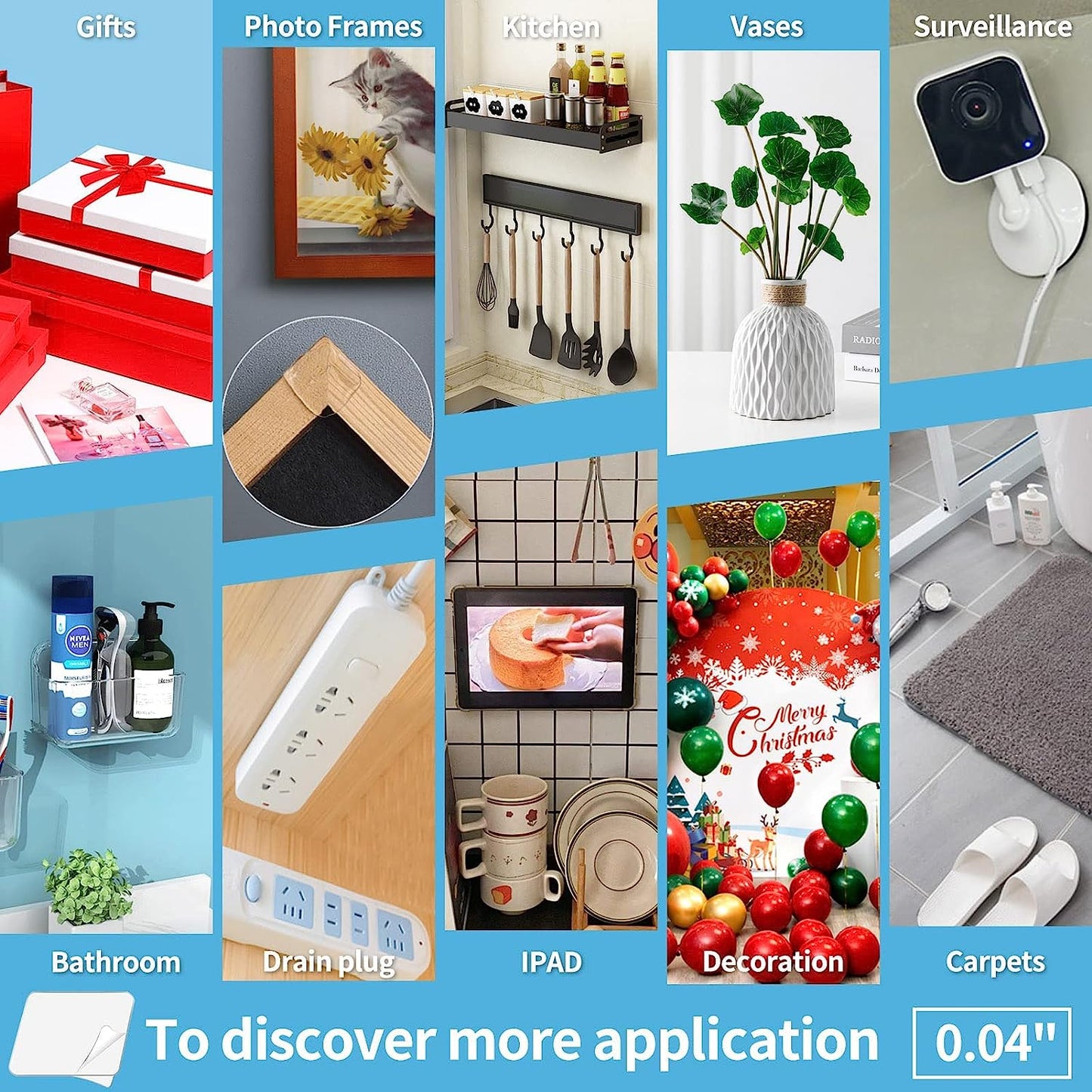 Double-Sided Nano Tape Heavy Duty, Traceless, Removable, Reusable, Washable - Multipurpose Tape as Seen on TV