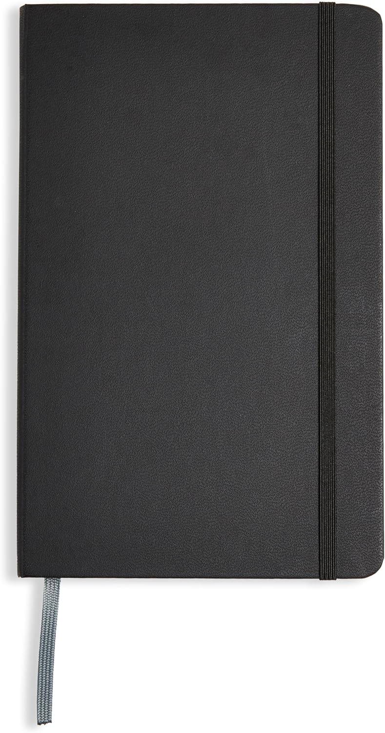 Classic Black Notebook, Professional Journal, 240 Pages, Hardcover