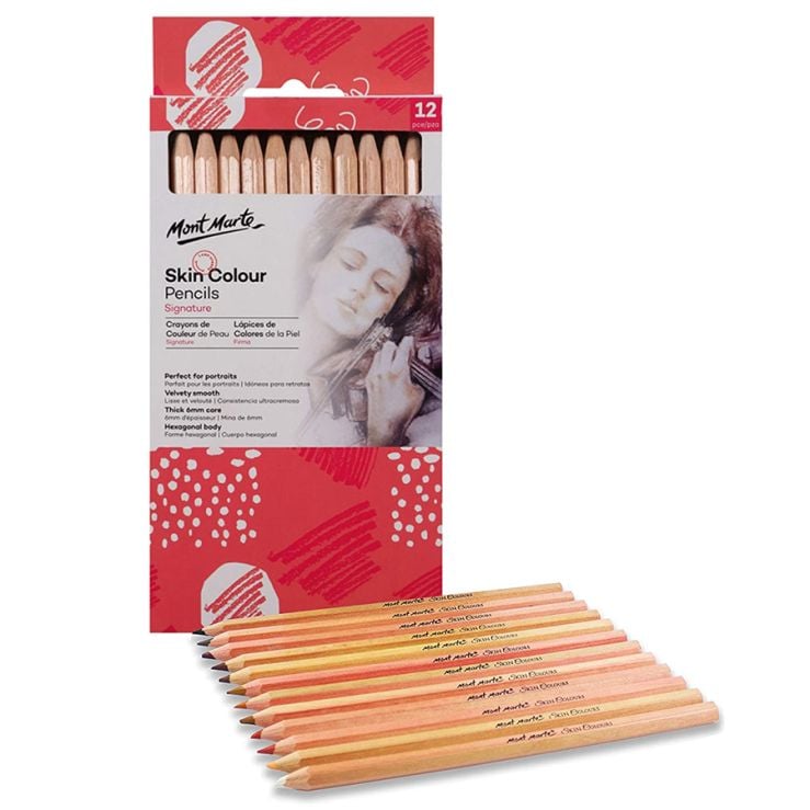 Mont Marte Skin Color Pencils - Signature - 12 pcs
