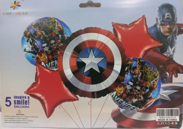 Foil Balloon - Captain America Set