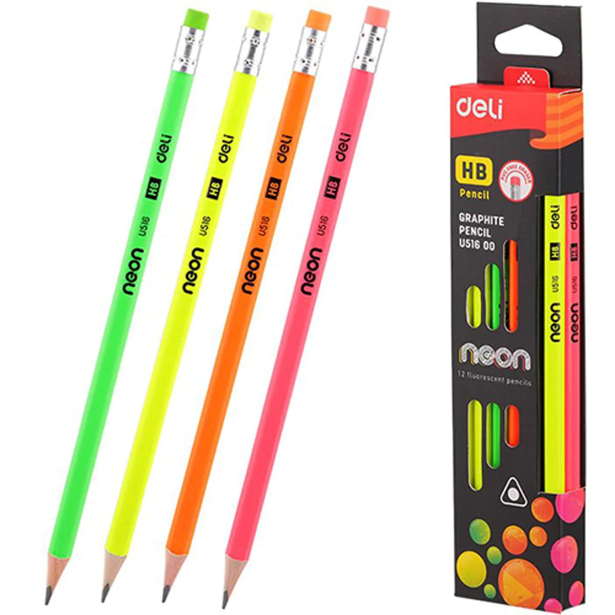 Deli Graphite Pencil - Neon