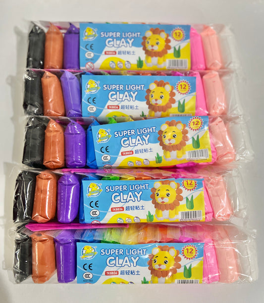 Super Light Clay 12 pack - Pack of 5