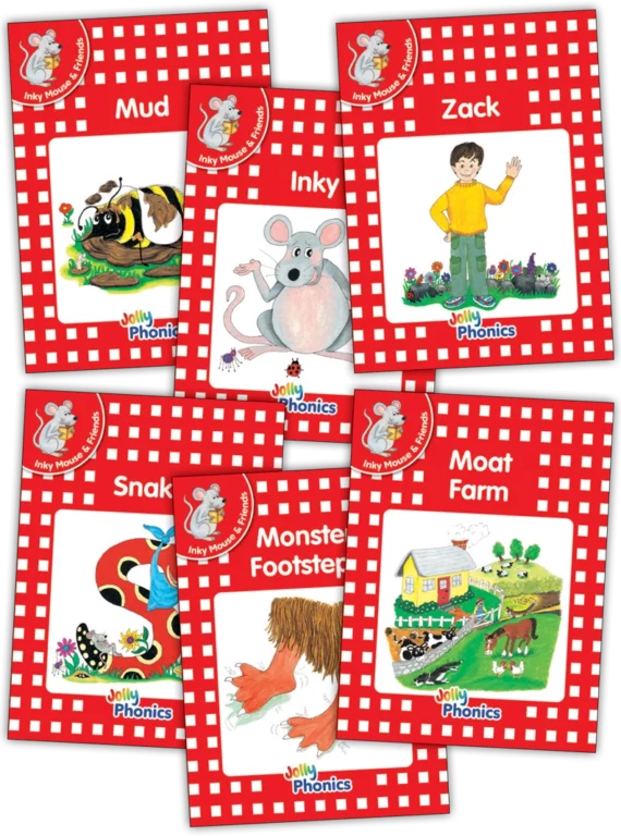Jolly Phonics Readers Level 1 Inky Mouse & Friends - Pack of 6 Readers