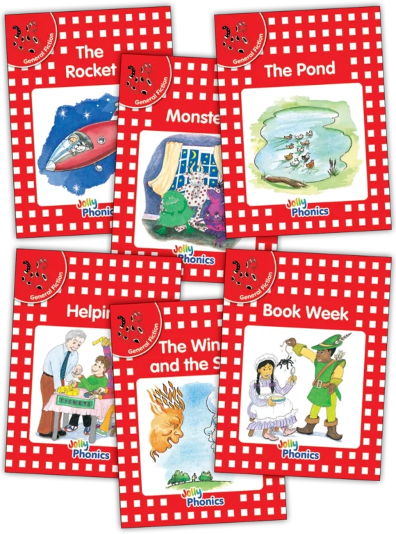 Jolly Phonics Readers Level 1 General Fiction - Pack of 6 Readers