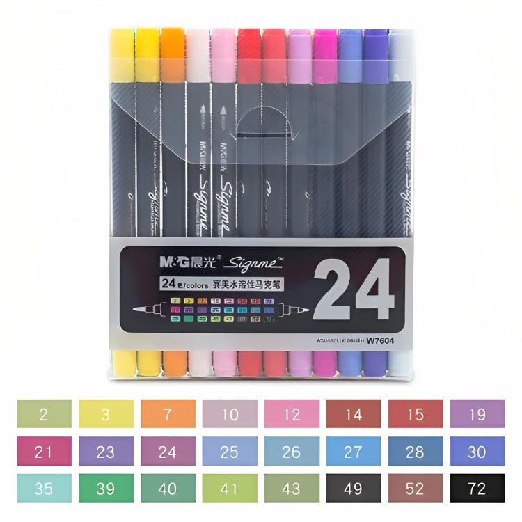 M&G Signme Aquarelle Markers, Assorted Set of Markers