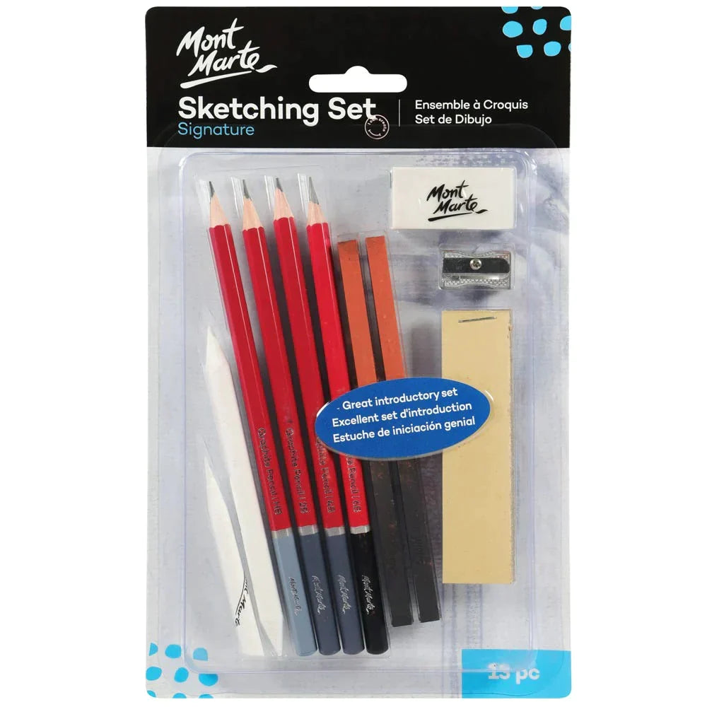 Mont Marte sketching set - 13 pcs- Signature