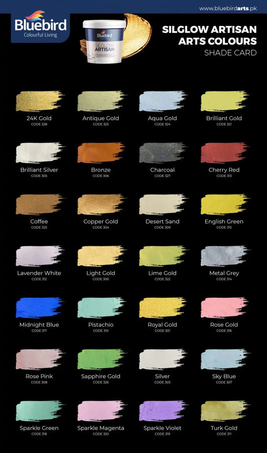 Bluebird Acrylic Paint - SilGlow Artisan - 100ml