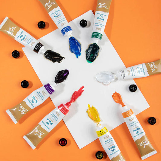 Mont Marte Water Mixable Oil Paint Intro Set - Premium