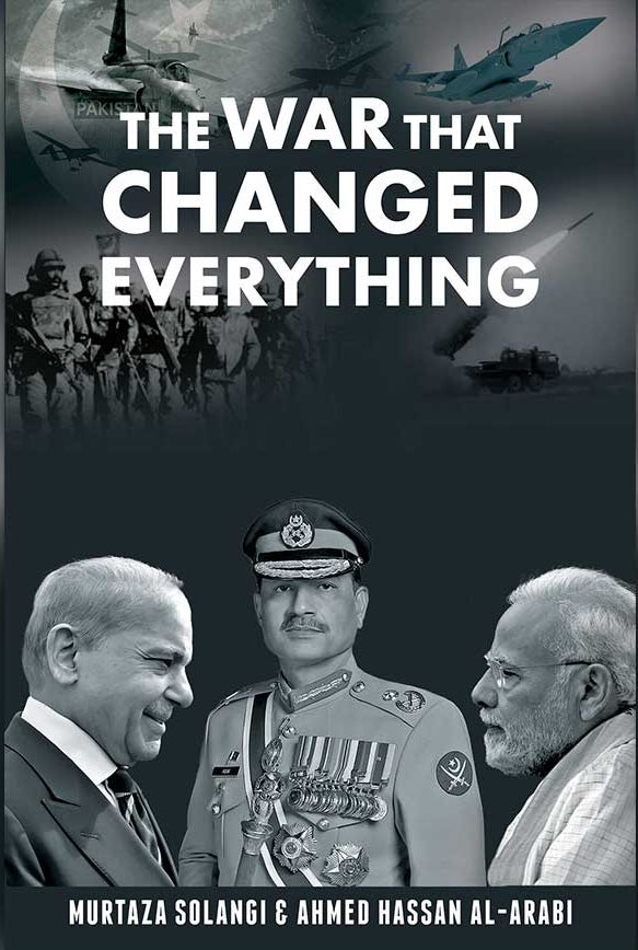 Book cover of 'The War That Changed Everything' by Auraq Publications with military imagery and three men.