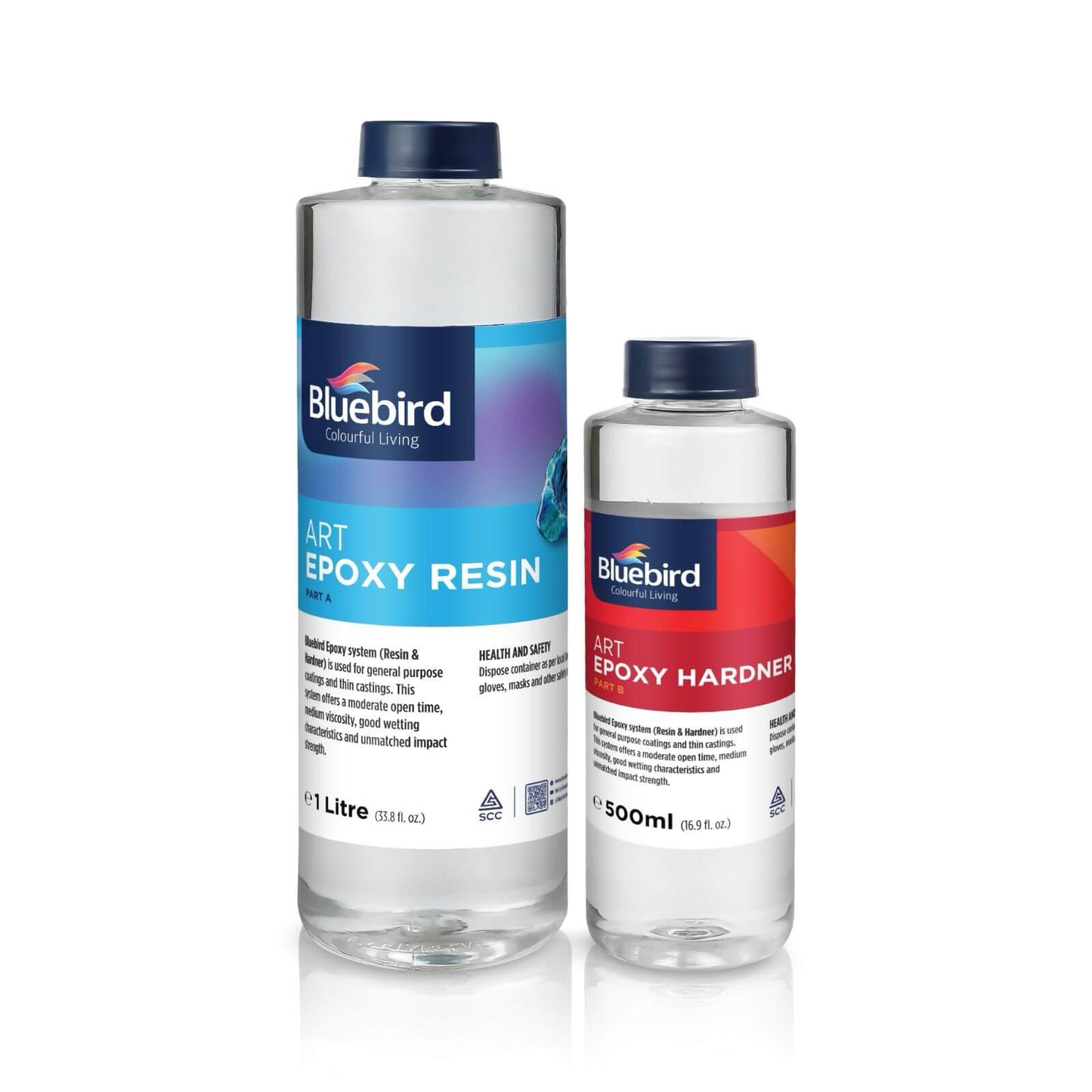 Art Epoxy Resin & Epoxy Hardener- Bluebird Arts Epoxy Kit Part A-B