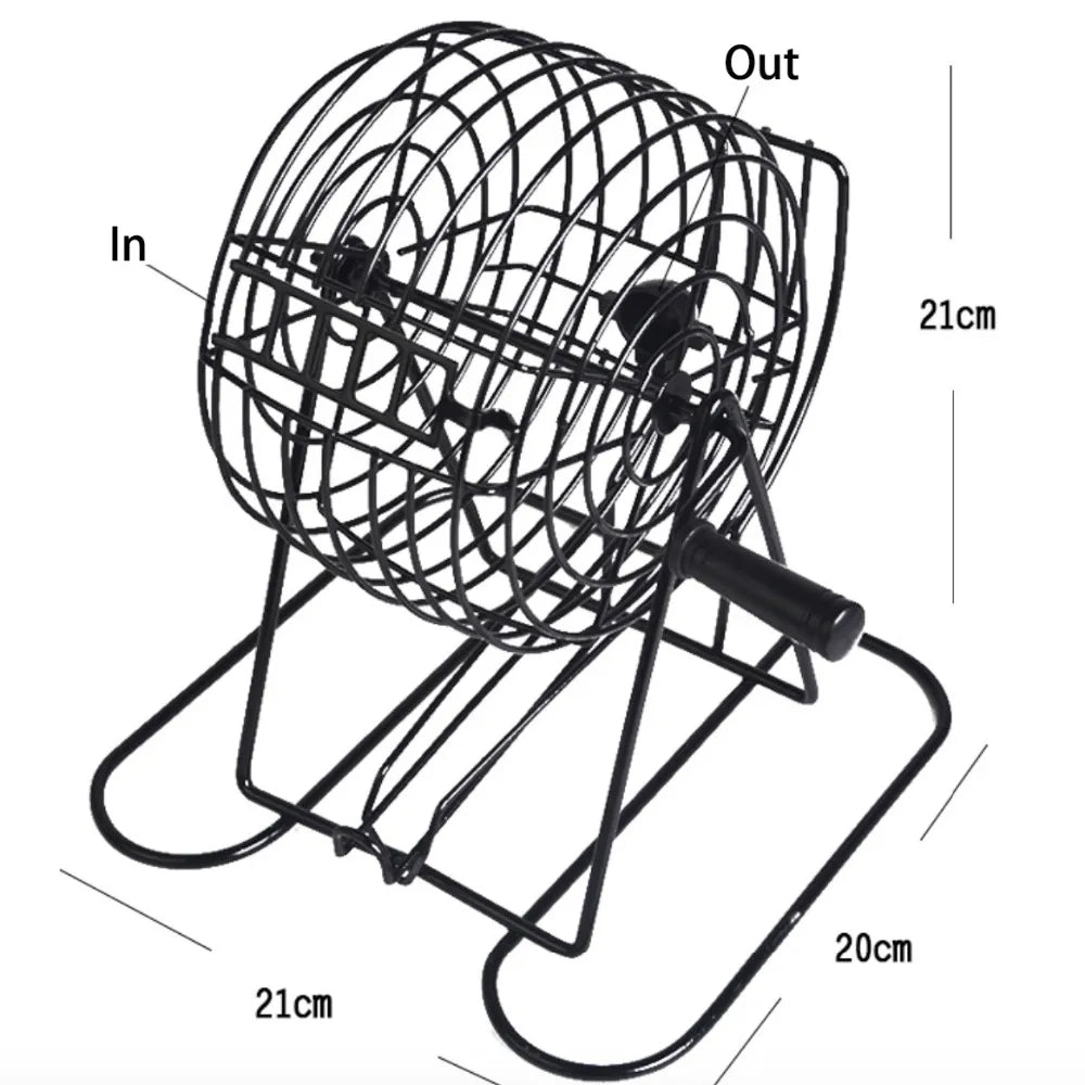 Bingo Game Set, Rotary Cage Ball Selector