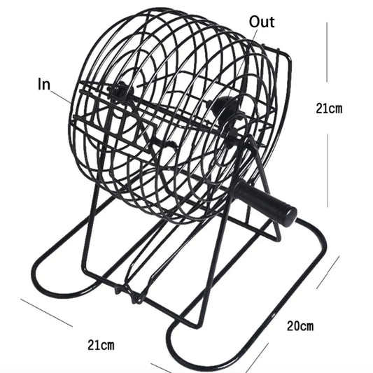 Bingo Game Set, Rotary Cage Ball Selector