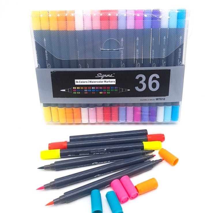 M&G Signme Aquarelle Markers, Assorted Set of Markers