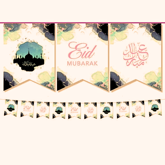 Eid Mubarak - Card Banner Set