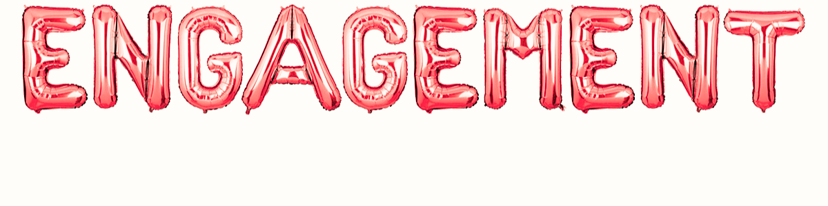 Engagement - Foil Baloon Set - Red color
