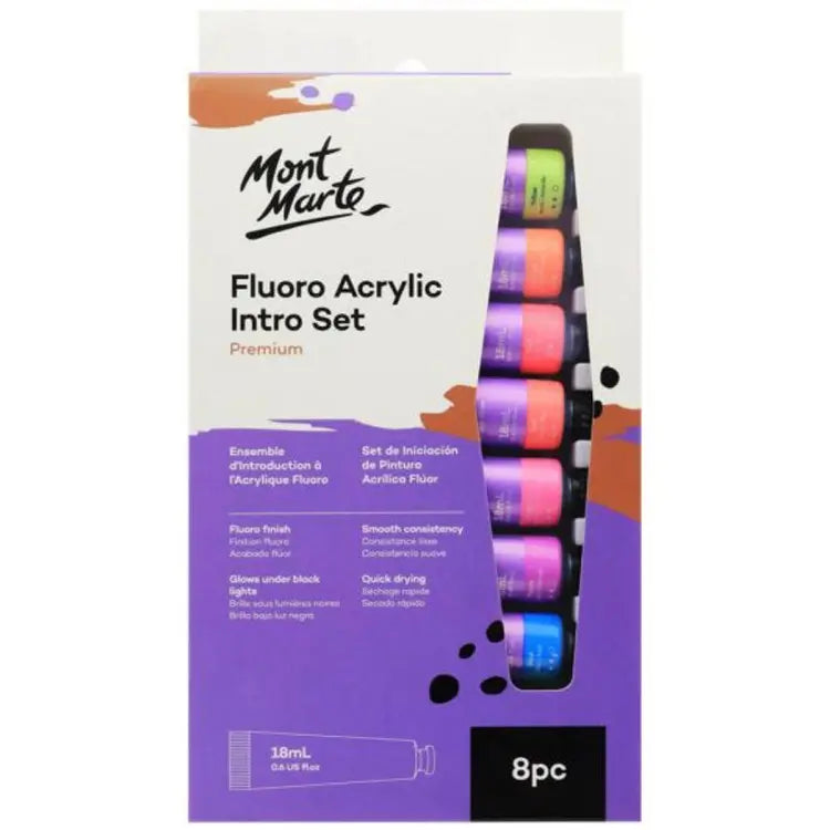 Mont Marte Flouro Acrylic Intro Set - premium