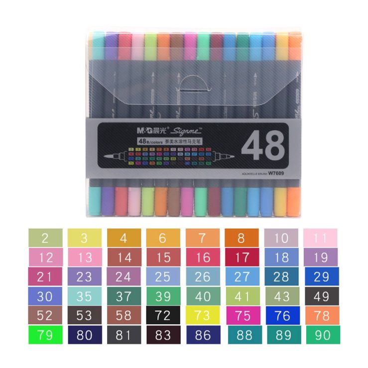 M&G Signme Aquarelle Markers, Assorted Set of Markers