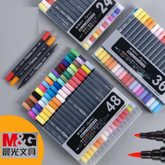 M&G Signme Aquarelle Markers, Assorted Set of Markers