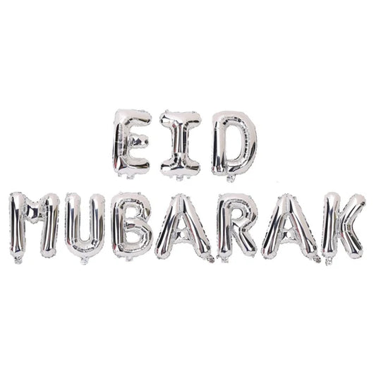 Eid Mubarak - Foil Balloon Set - 10 Balloon Set