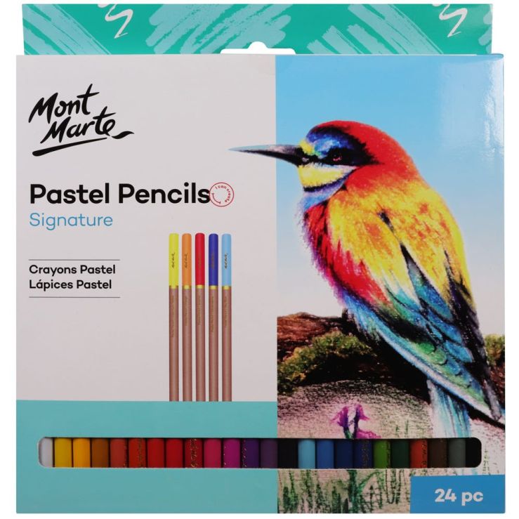 Mont Marte Pastel Pencils - 24 pcs - Signature