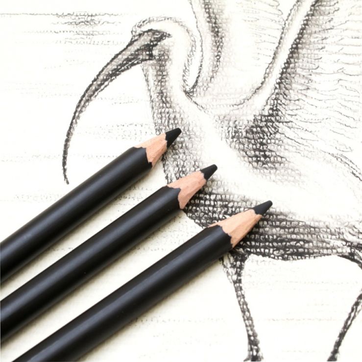 Mont marte Charcoal pencils - 12 pcs