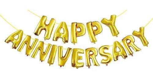 Happy Anniversary - Foil Balloon Set