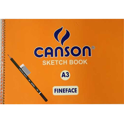 Canson Spiral Sketch Book Fine Face 150Gsm